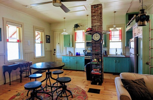 Barnstead House | The Barnstead Train Depot 1889, Waterfront, Private Dock, Rail Trail